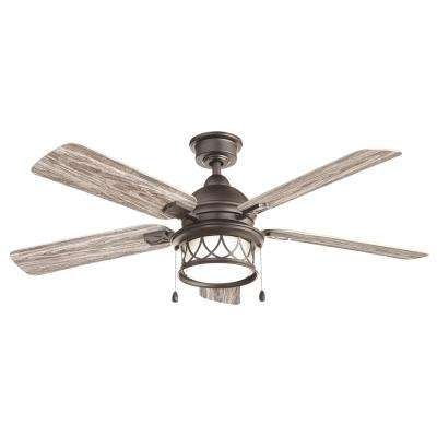 Coastal Outdoor Ceiling Fans With Recent Gray – Coastal – Outdoor – Ceiling Fans – Lighting – The Home Depot (View 2 of 15)