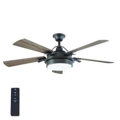 Coastal Outdoor Ceiling Fans Within Popular Gray – Coastal – Outdoor – Ceiling Fans – Lighting – The Home Depot (View 8 of 15)