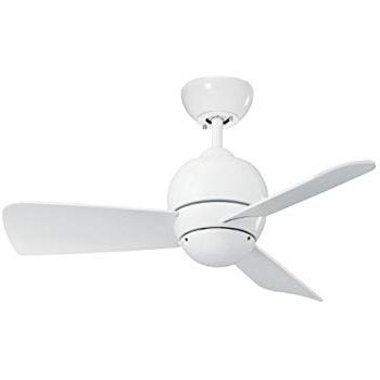 Current Emerson Ceiling Fans Cf130Ww Tilo Modern Low Profile/hugger Indoor Intended For White Outdoor Ceiling Fans (View 2 of 15)