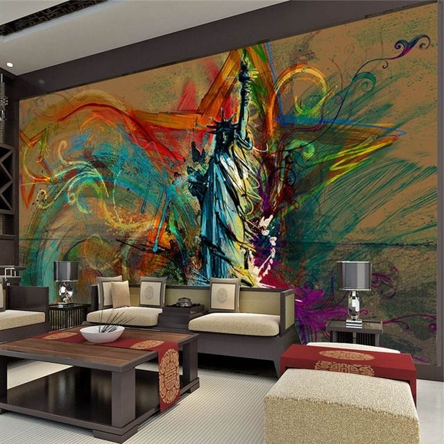 Featured Photo of Top 15 of Abstract Art Wall Murals