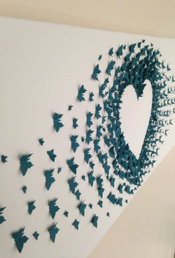 Diy 3D Butterfly Wall Art Throughout Recent 10 Diy Butterfly Wall Decor Ideas With Directions – A Diy Projects (View 10 of 15)