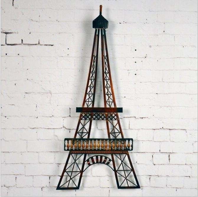 Eiffel Tower Wall Art Beautiful Vintage Metal Craft Eiffel Tower Inside Current Metal Eiffel Tower Wall Art (Photo 5 of 15)