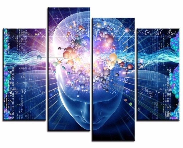 Electronic Wall Art For 2017 Hot Framed 4 Pieces/set Electronic Posters Wall Art For Wall Decor (Photo 8 of 15)