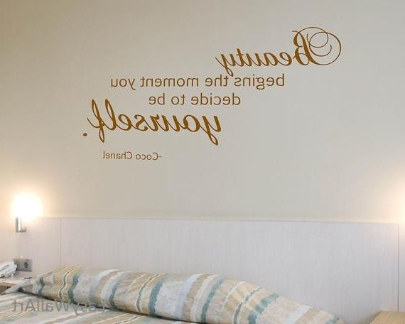 Etsy In Most Current Coco Chanel Wall Decals (View 2 of 15)