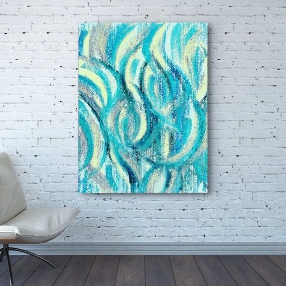 Etsy Throughout Pastel Abstract Wall Art (View 8 of 15)