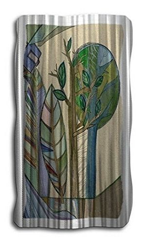 Famous Abstract Leaf Metal Wall Art For Amazon: Abstract Leaf Metal Wall Art Tree Contemporary Home (View 3 of 15)