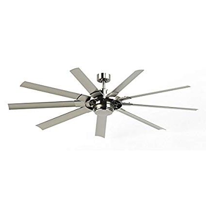 Famous Nickel Outdoor Ceiling Fans In Fanimation Studio Collection Slinger V2 72 In Brushed Nickel Downrod (Photo 10 of 15)
