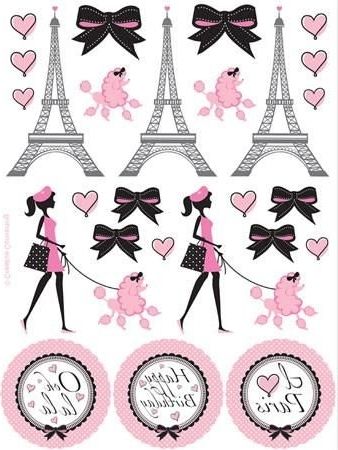 Famous Paris Themed Stickers Regarding These Party In Paris Stickers Are Great For Favors Or Decorations (View 3 of 15)
