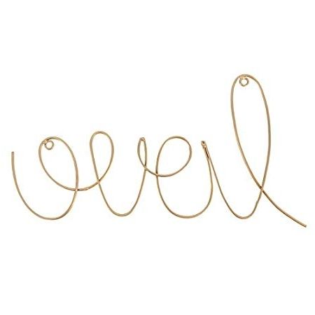 Famous Wall Art Love Gold Metal Word Wall Decoration: Amazon.co (View 3 of 15)