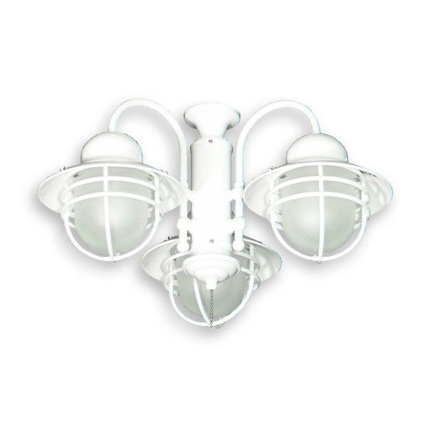 Fashionable 362 Nautical Styled Outdoor Ceiling Fan Light Kit 3 Finish Choices Pertaining To Outdoor Ceiling Fans With Light Kit (Photo 11 of 15)