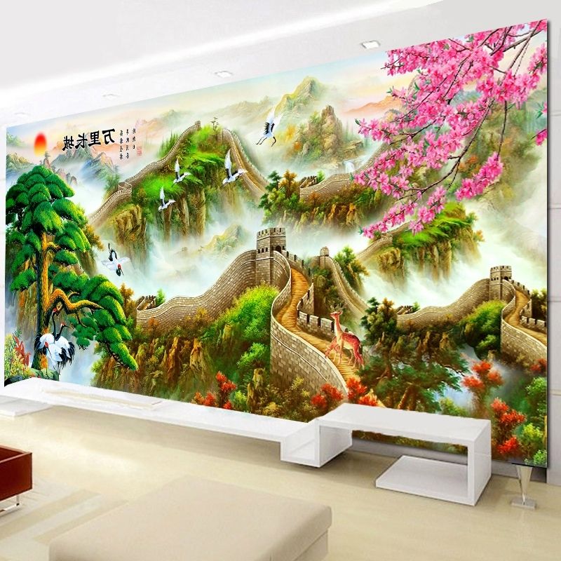 Fashionable Great Wall Of China 3d Wall Art Within China 3d Wall Painting, China 3d Wall Painting Shopping Guide At (Photo 1 of 15)
