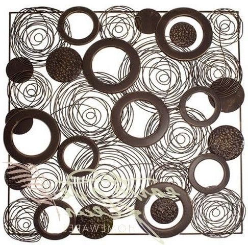 Fashionable Metal Wall Art :: Abstract & Contemporary :: Square Swirl And For Abstract Metal Wall Art Australia (View 1 of 15)