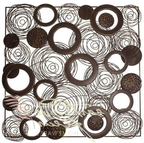 Fashionable Metal Wall Art :: Abstract & Contemporary :: Square Swirl And For Abstract Metal Wall Art Australia (Photo 1 of 15)