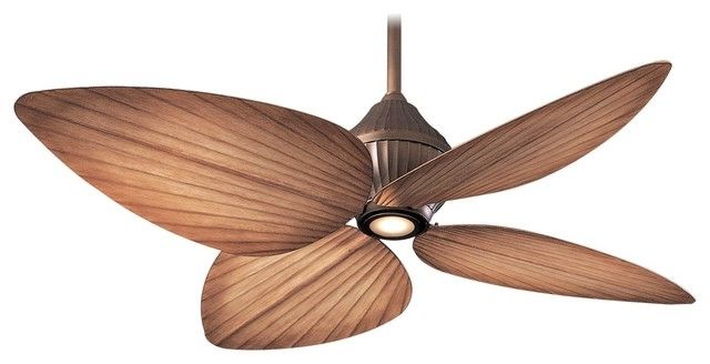 Fashionable Minka Aire Gauguin Oil Rubbed Bronze 52" Outdoor Ceiling Fan With Tropical Design Outdoor Ceiling Fans (View 6 of 15)
