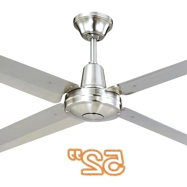 Fashionable Outdoor Ceiling Fans With Metal Blades Throughout Metal Blade Fans Hunter Pacific Typhoon Metal Ceiling Fan Stainless (Photo 10 of 15)