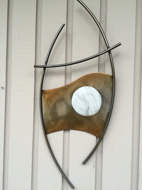 Favorite Abstract Metal Wall Art Steel Sculpture Indoor/outdoor Home Decor Intended For Abstract Outdoor Metal Wall Art (Photo 1 of 15)