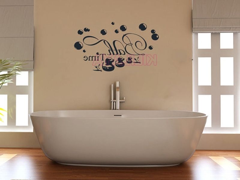 Favorite Beautiful Bathroom Tips And Diy Vinyl Wall Stickers For Bathroom With Shower Room Wall Art (Photo 3 of 15)
