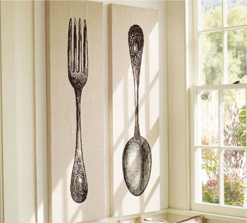 Fork And Spoon Wall Decor (View 11 of 15)