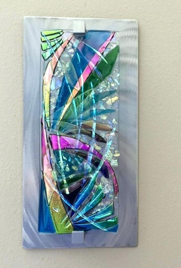 Fused Glass Wall Art Ocean Waves Fused Glass Wall Art Fused Glass Inside Preferred Fused Glass Wall Art Panels (View 10 of 15)