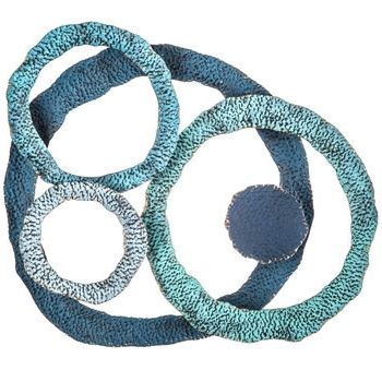 Hammered Metal Wall Art Inside Most Recent Metal Wall Art Circles Beautiful Blue Hammered Circles Metal Wall (Photo 12 of 15)