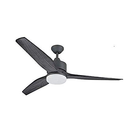 Harbor Breeze Fairwind 60 In Galvanized Integrated Led Indoor Inside Well Known Indoor Outdoor Ceiling Fans With Lights And Remote (View 7 of 15)