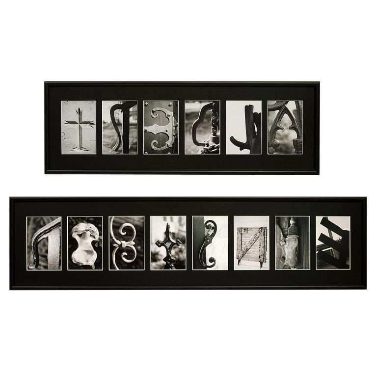 Last Name Framed Wall Art In Fashionable Framed Letter Wall Art Awesome Amazing Custom Last Name Wall Art  (View 6 of 15)