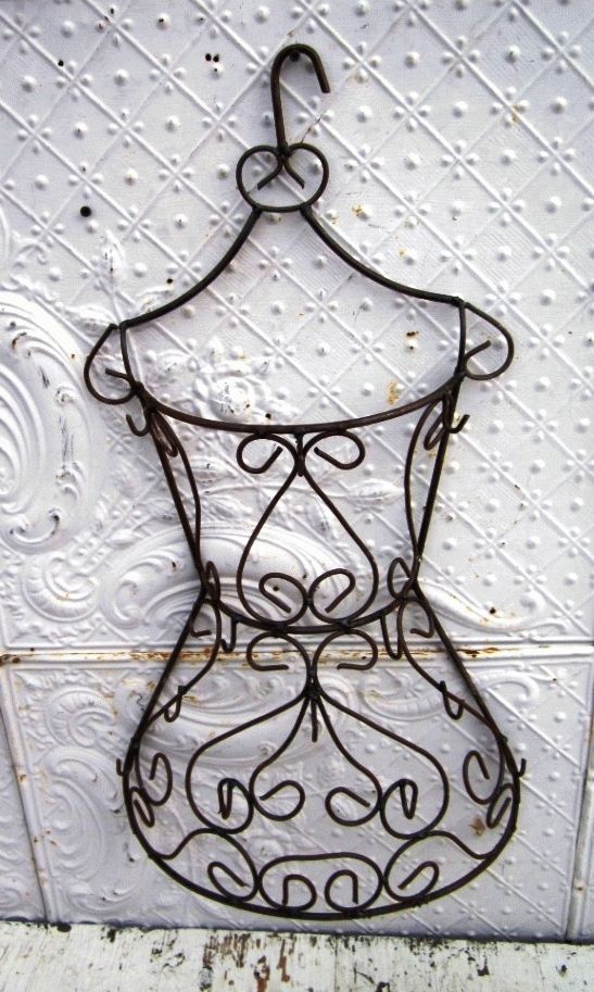 Latest Mannequin Wall Art Regarding Wrought Iron Half Mannequin Wall Hook – Metal Dress Form Wall Art (View 14 of 15)