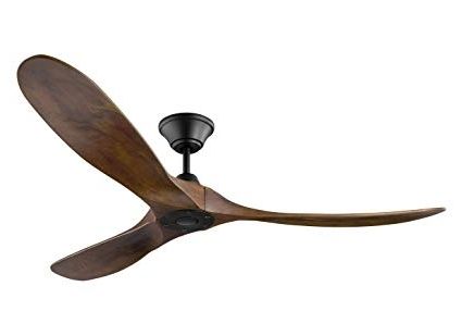 Latest Outdoor Ceiling Fans At Amazon With Regard To Monte Carlo 3mavr60bk Maverick Indoor/outdoor Ceiling Fan With (Photo 11 of 15)