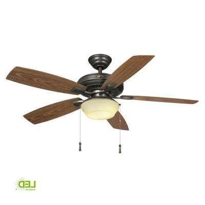 Latest Outdoor Ceiling Fans Under $50 Within Outdoor – Ceiling Fans – Lighting – The Home Depot (Photo 1 of 15)
