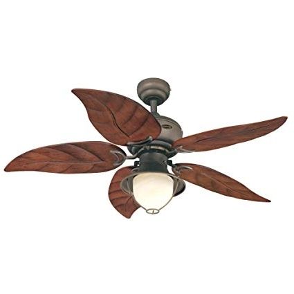 Leaf Blades Outdoor Ceiling Fans With Regard To Recent Westinghouse 7861920 Oasis Single Light 48 Inch Five Blade Indoor (View 1 of 15)