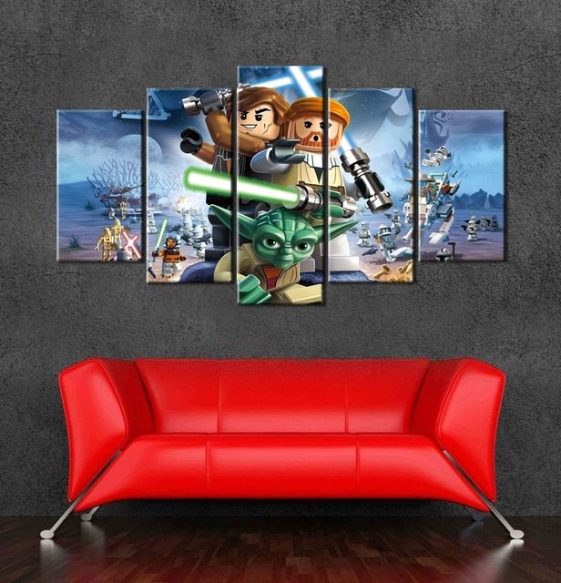Lego Star Wars Wall Art With Regard To Fashionable 2017 Top Fashion Cartoon Posters Lego Star Wars Wall Art Canvas (Photo 1 of 15)