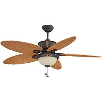 Litex E Eh52non5c1s Earhart Collection 52 Inch Indoor/outdoor In Most Popular Bamboo Outdoor Ceiling Fans (Photo 1 of 15)