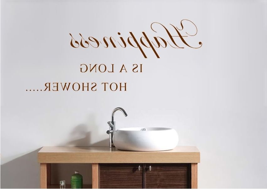 Looking For An Ideal Modern For Your Bathroom, Happiness Is A Long Throughout 2017 Shower Room Wall Art (Photo 1 of 15)