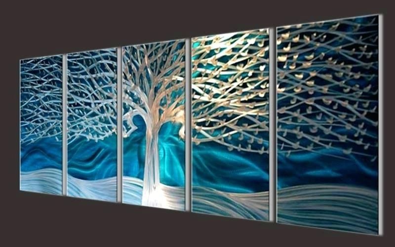 Metal Abstract Wall Art For Popular Metal Abstract Wall Art Original Abstract Wall Art On Aluminum Metal (View 13 of 15)