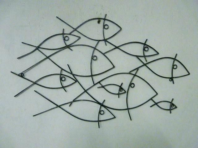 Metal Fish Art Wall Decor Homely Ideas Wire Wall Decor With Art Home Within Fashionable Wire Wall Art Decors (View 13 of 15)