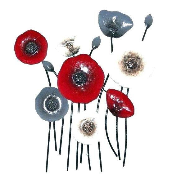Metal Poppy Wall Art Metal Poppy Wall Art Wall Arts Metal Wall Art Throughout Best And Newest Metal Poppy Wall Art (View 5 of 15)