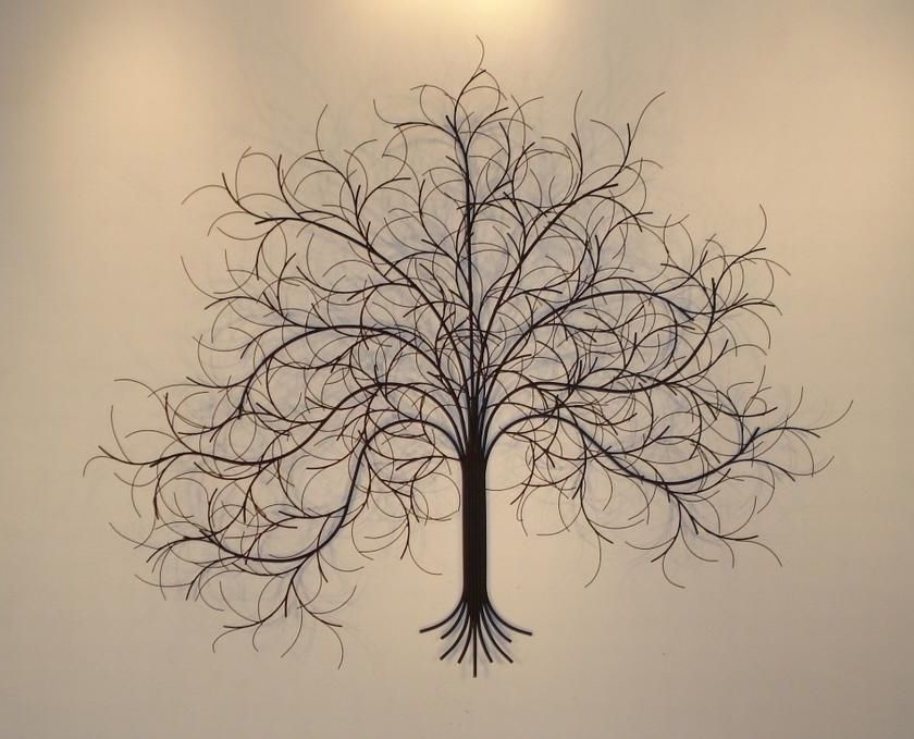 Metal Tree Wall Art Sculpture For Widely Used Metal Wall Art. (Photo 1 of 15)