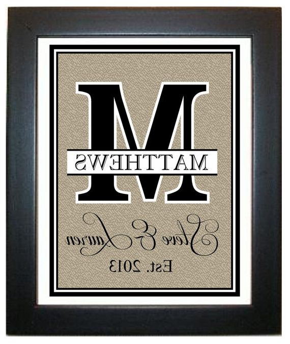 Most Current Marvellous Design Last Name Wall Art Designing Inspiration Ideas With Regard To Personalized Last Name Wall Art (View 13 of 15)