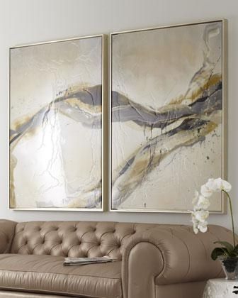 Most Current Neutral Abstract Wall Art Intended For Ascent' Wall Art – Neiman Marcus (Photo 1 of 15)