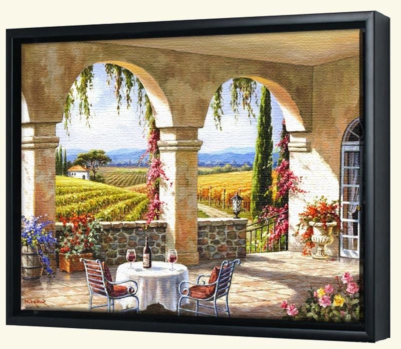 Most Current Tuscany Wall Art Throughout Tuscany Canvas Art – Canvas Art Of Tuscan Scenes – Framed Or (Photo 15 of 15)