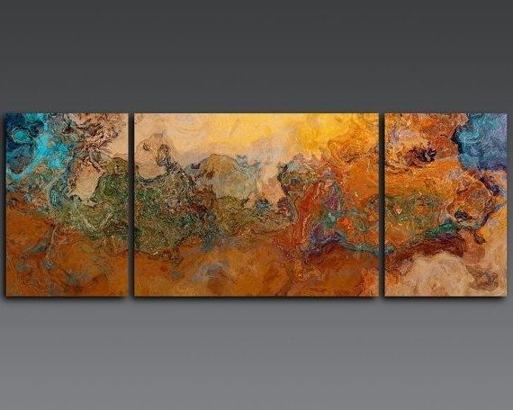 Most Popular Large Triptych Wall Art In Modern Canvas Art (View 1 of 15)