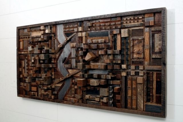 Most Popular Recycled Wood Contemporary Wall Art Brings The Outdoors Inside Intended For Recycled Wall Art (View 11 of 15)