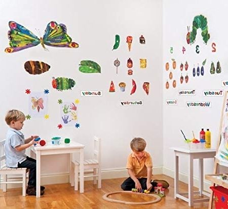 Most Popular The Very Hungry Caterpillar Wall Art With The Very Hungry Caterpillar Nursery And Playroom Wall Sticker Décor (View 1 of 15)