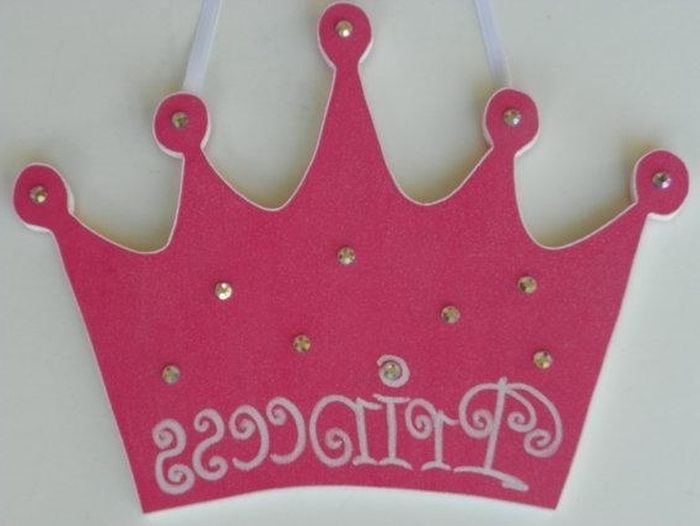 Most Recently Released 9. Cream Pink Princess Crown 3d Wall Art For Princess Crown Wall Art (Photo 12 of 15)
