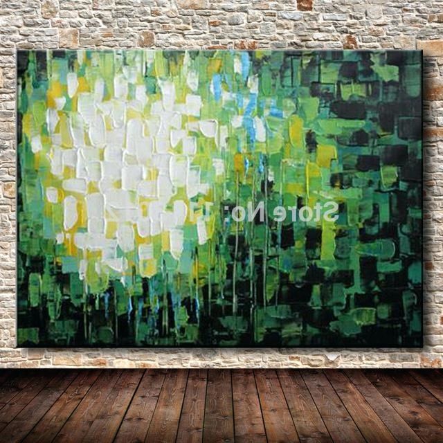 Most Recently Released Large Green Wall Art For Large Green Wall Art Large Abstract Modern Wall Art Picture Green (Photo 1 of 15)
