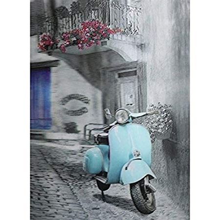 Most Recently Released Vespa Scooter 3d Wall Art Picture: Amazon.co (View 1 of 15)
