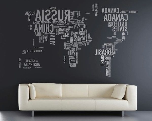 Most Recently Released World Wall Art Regarding 17 Cool Ideas For World Map Wall Art – Live Diy Ideas (Photo 8 of 15)