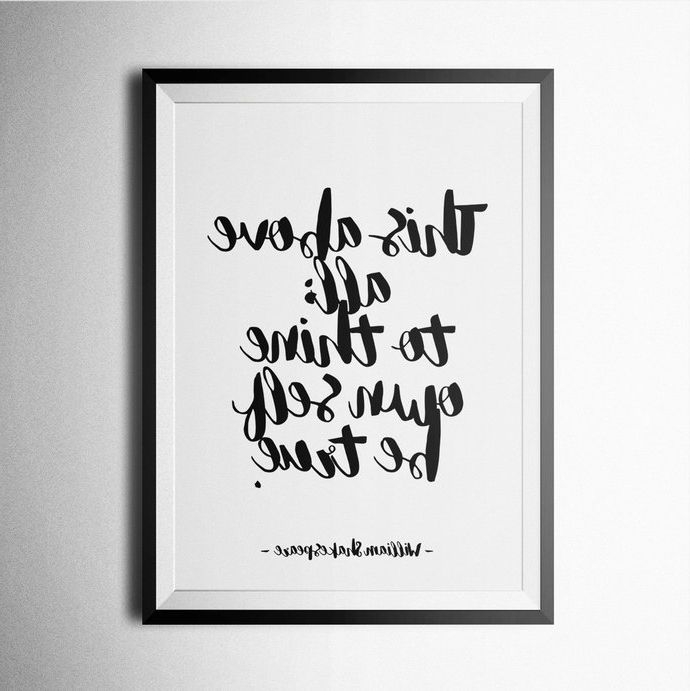 Most Up To Date Shakespeare Wall Art In William Shakespeare Print, Poster, Wallart, (Photo 4 of 15)