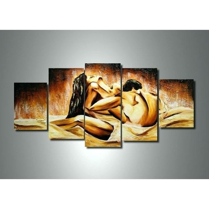 Multi Panel Wall Art Multi Panel Sensual Wall Art Painting X Multi Intended For Most Current Multiple Panel Wall Art (View 7 of 15)