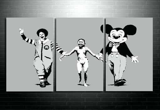 Newest Banksy Canvas Wall Art In Banksy Canvas Wall Art Canvas Art Napalm Wall Art Canvas Picture (Photo 7 of 15)